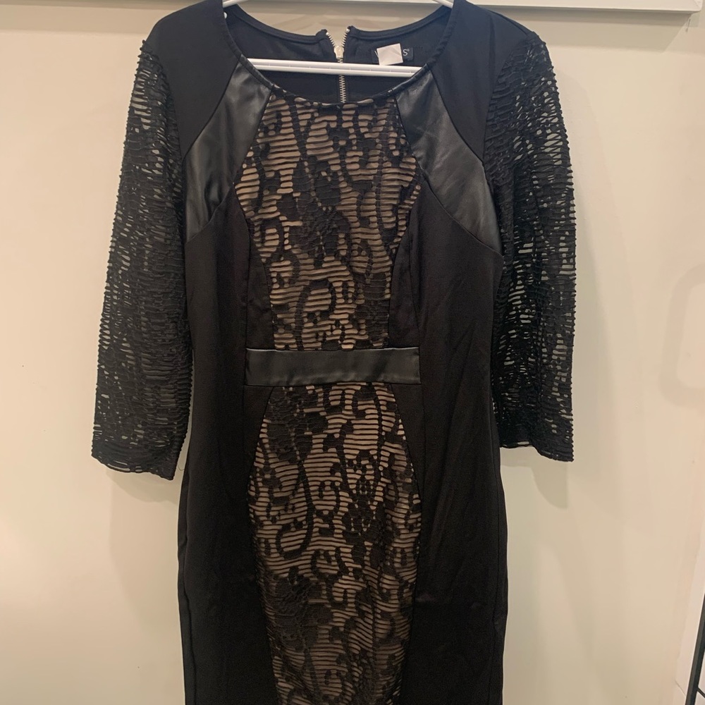 Venus Black Lace Detail Dress